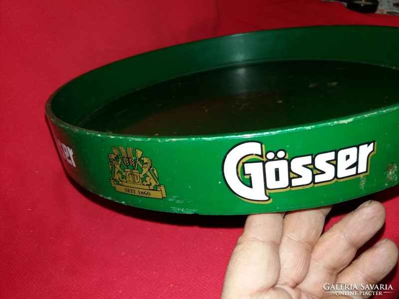 Retro gösser beer advertising plastic stable waiter tray as shown