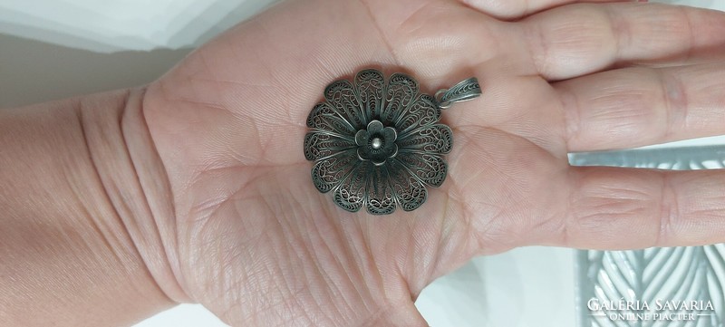 Antique silver pendant for sale from a legacy