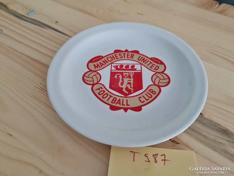 Manchester united football club wall plate 17.5 cm t987