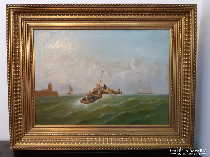Sea scene by an unknown painter