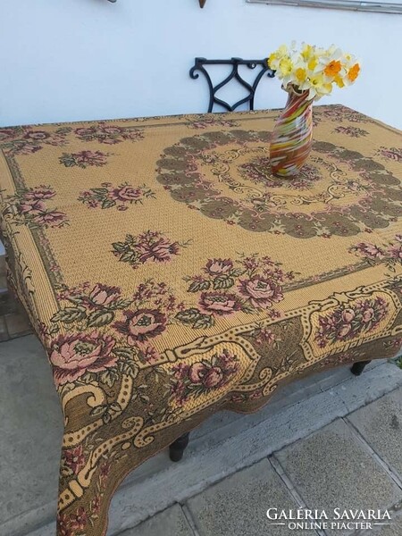 Retro woven bedspread blanket tablecloth tablecloth nostalgia piece