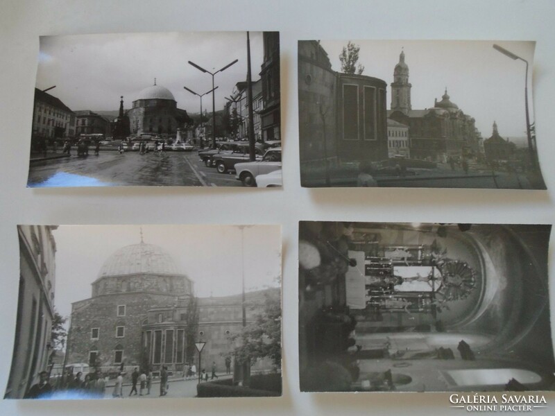 D198585 old photos (4 pieces) - Pécs 1960s