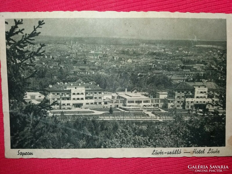 Antik 1943 SOPRON - LŐVÉR szálló tájkép képeslap a képek szerint