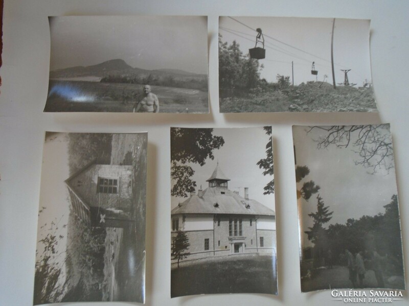 D198594 old photos (5 pcs) - Gerecse - Tardos - Nagy-Gerecse - Seréd Castle 1960s
