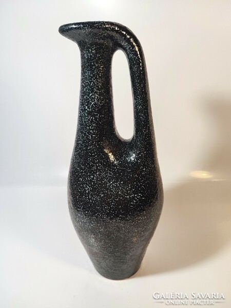 Margit Csizmadia ceramic vase with handles from Pesthidegkút