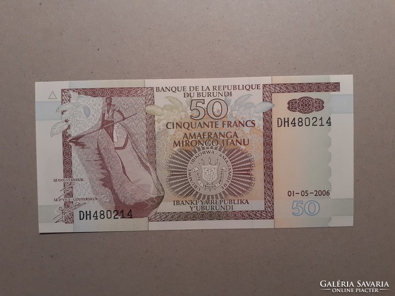 Burundi-50 francs 2006 unc