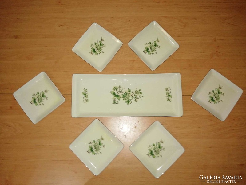 Hollóháza porcelain cake offering set