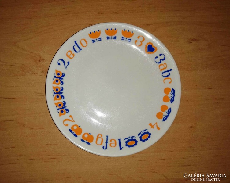 Alföldi alphabet, many porcelain children's plates with fairytale patterns - diam. 20 cm (3p)