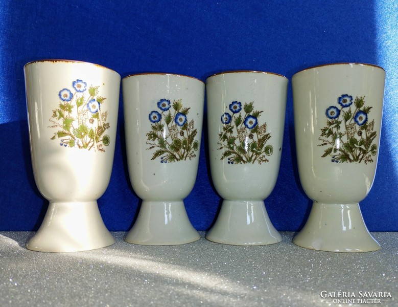Four oakstone seneca mcmlxxxii stone cartilage cups
