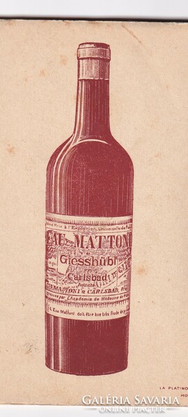 Mattoni savanyú víz reklám füzet és  4db képeslap, postatiszta