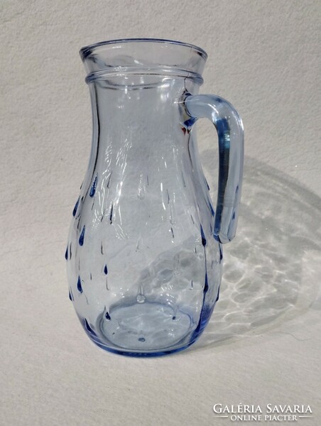 Olasz retro (Bormtott Rocco) kék üveg kancsó