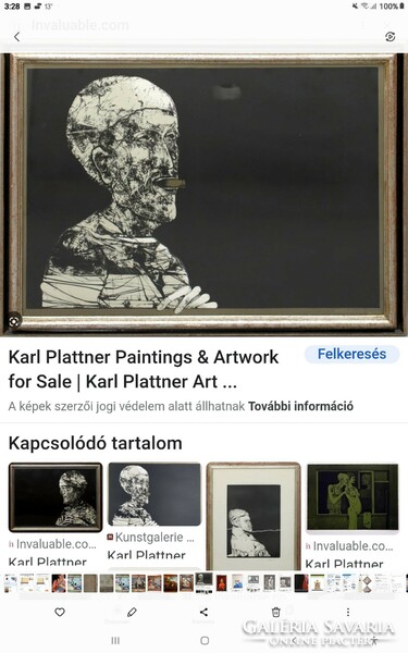 Karl Plattner festmény ritkaság