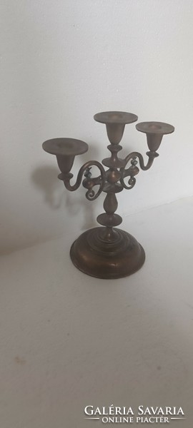 Louis Muharos bronze candlestick birds