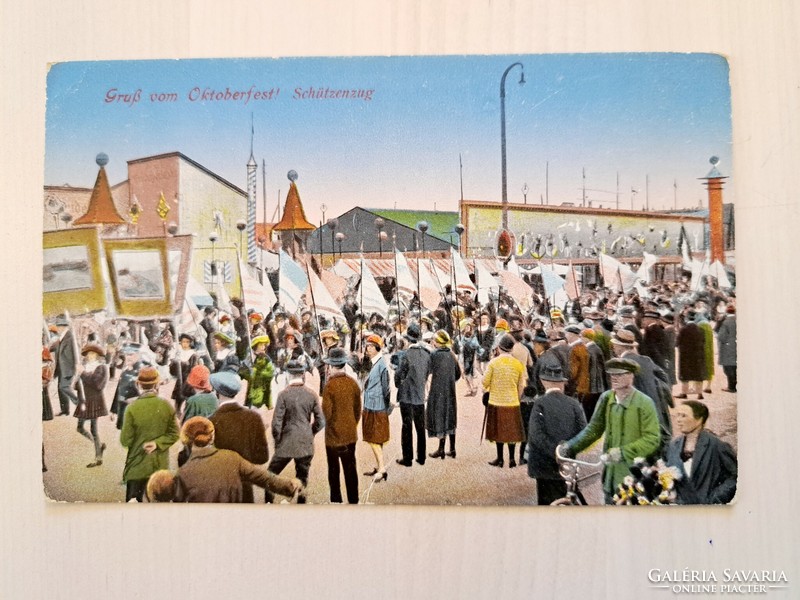 Oktoberfest Germany 1910s 1920s antique old postcard