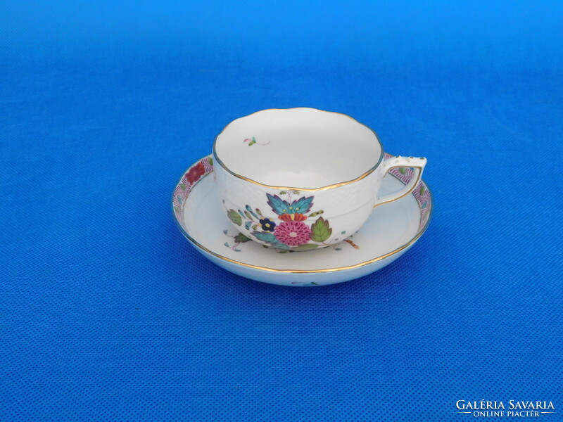 Herend antique colored Appony tea cup + base