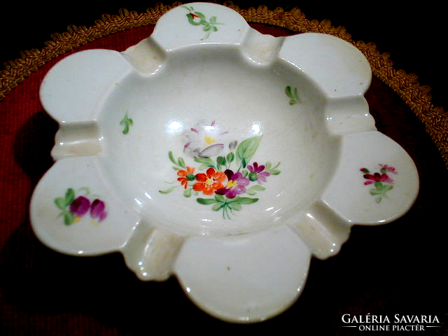 Herend antique floral ashtray