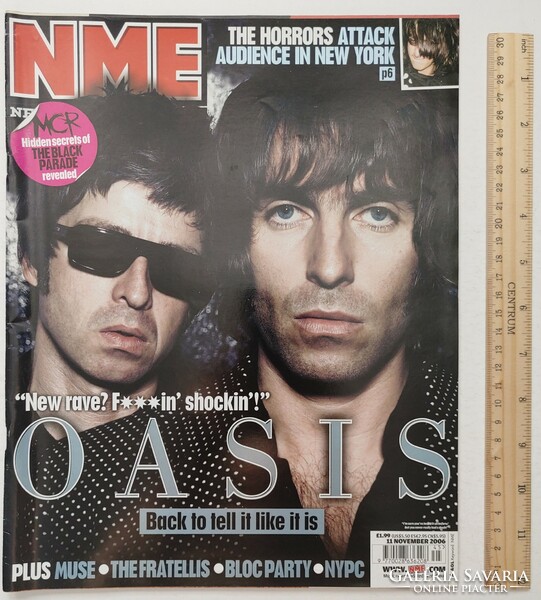 NME magazin 06/11/11 Oasis Long Blondes Jakobinarina Horrors The Others Bronx Jarvis Cocker