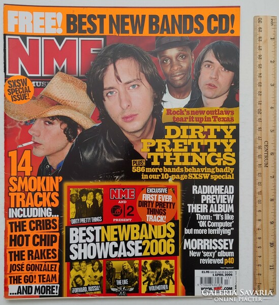 NME magazin 06/4/1 Dirty Pretty Things Radiohead Vines Arctic Monkeys Gnarls Barkley Morrissey
