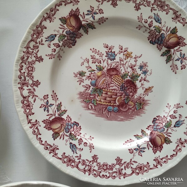Royal Tudor Fruits& Flowers süteményes tányérok  3db