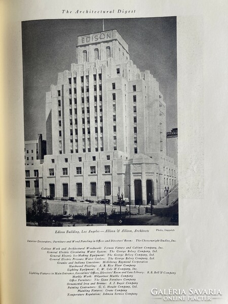 Architectural digest, architecture magazine from 1931, with art deco, modernist buildings