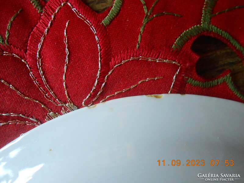 Zsolnay water spider fairy tale pattern children's flat plate
