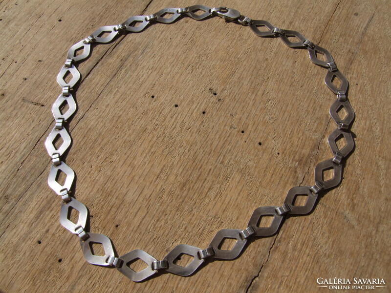 Modern silver necklace (231006)