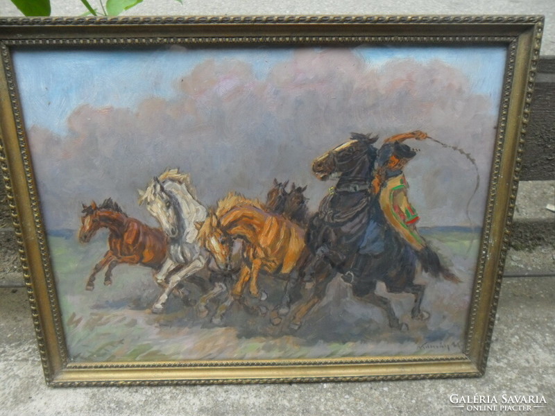 Cluj-Napoca camomile: a significant foal on horseback is just an oil painting