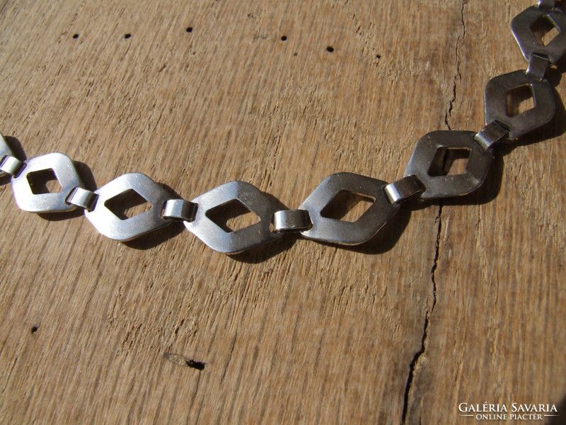 Modern silver necklace (231006)