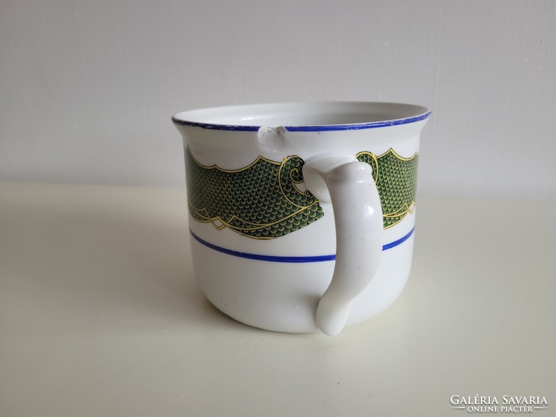 Old 2-liter tumbler mug, art nouveau, large-sized porcelain stoneware