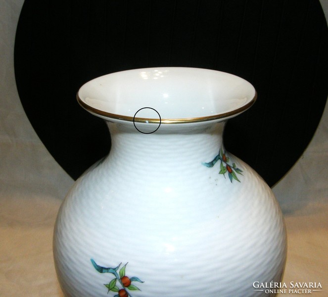 Herend Hecsedli patterned vase - 24 cm