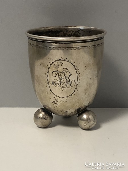 Antik ezüst pohár