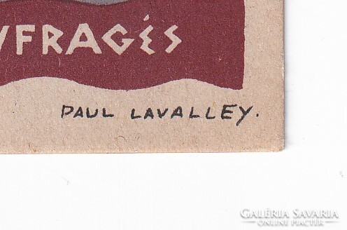 Művészi képeslap Paul Lavalley 1940-1944 (A mentőcsónak) postatiszta