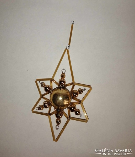 Old glass Christmas tree decoration star