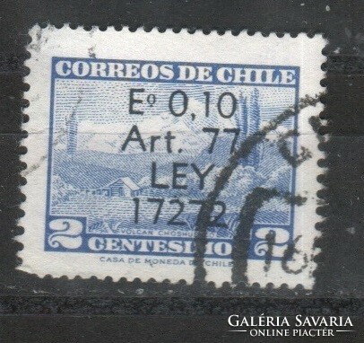 Chile 0386 mi surcharge stamp 2 0.30 euros