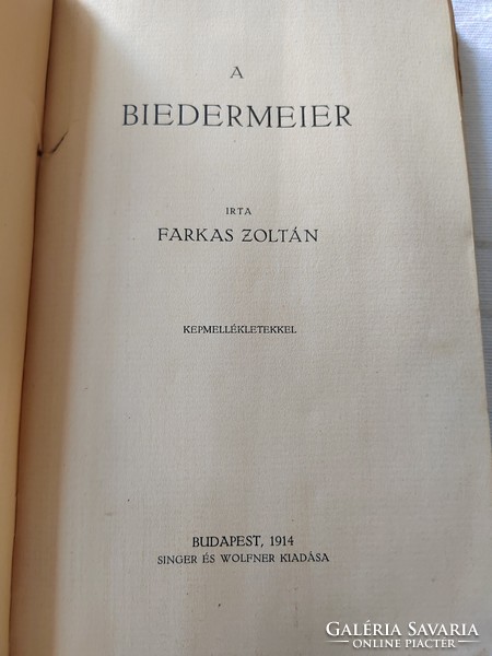 Farkas Zoltán - A biedermeier - Singer és Wolfner 1914.