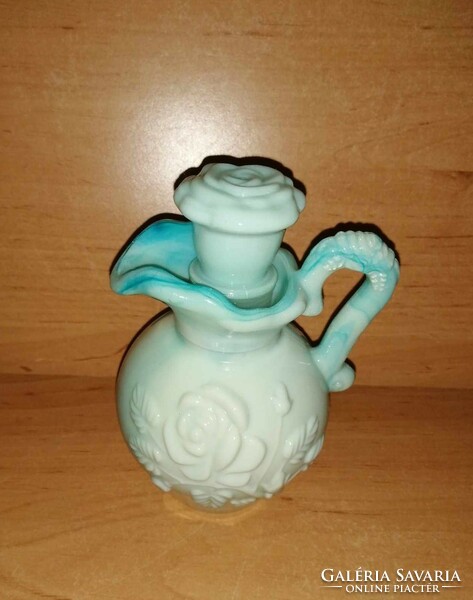 Vintage parfümös fürdőolaj tartó kancsó  - 12,5 cm magas (24/d)
