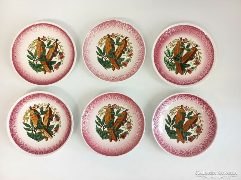 6 small granite cake plates