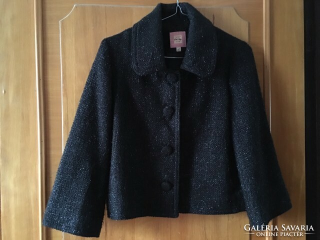 From America - elegant, black, silvery 3/4 jacket