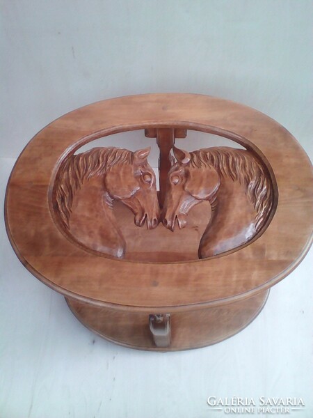 Coffee table equestrian table wooden table table unique table carved furniture wooden furniture equestrian gift