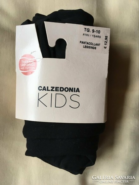 Calzedonia Kids - fekete meleg harisnyanadrág TG. 9-10
