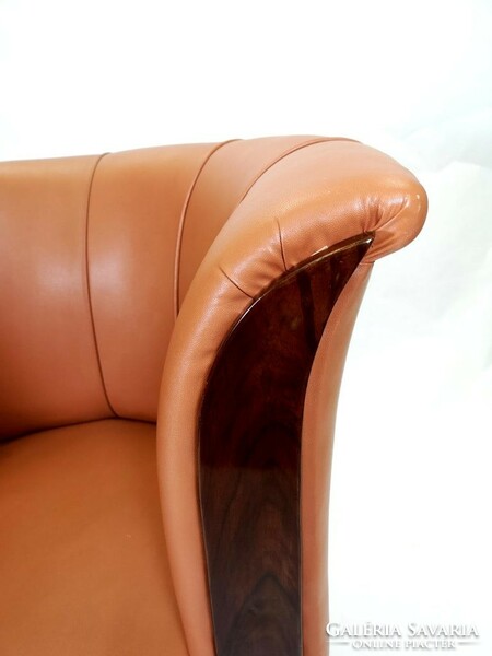 Pair of art deco tulip armchairs - 04457
