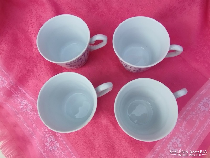 Jager, porcelain coffee cup with immortelle pattern, 4 pcs
