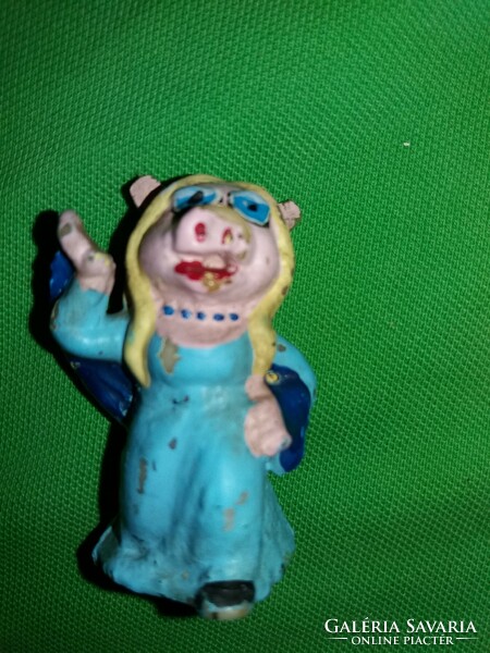 Retro traffic goods Hungarian small industry Muppet show mini rubber figure Miss Röfi according to rare pictures