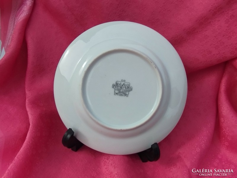 Gyönyörű japán porcelán kistányér, csészealj