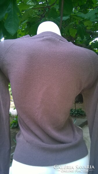 Chocolate brown cardigan-sweater m