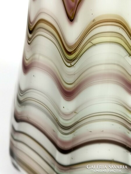Ritka nagyméretű Muranoi design üveg  váza , tervezte Carlo Moretti - 05355