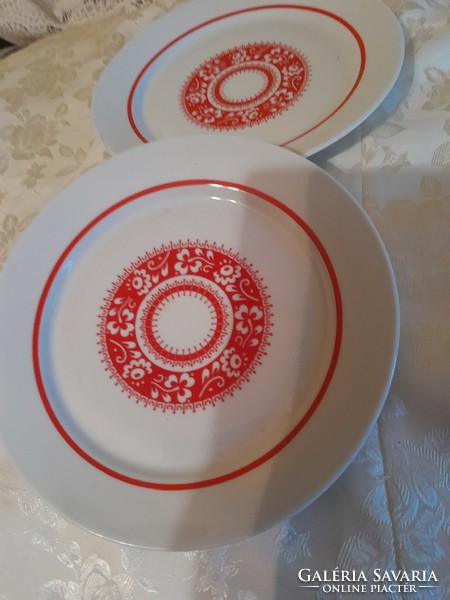 Alföldi  tányér piros virágos  párban