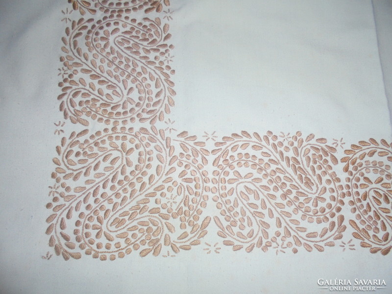 Old, hand-embroidered tablecloth, tablecloth