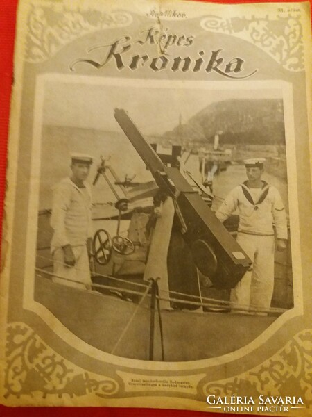 Antik 1921 augusztus KÉPES KRÓNIKA újság magazin képek szerint
