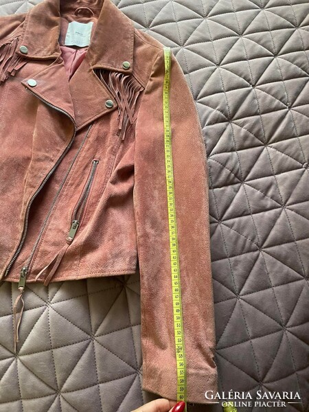 Leather jacket mango